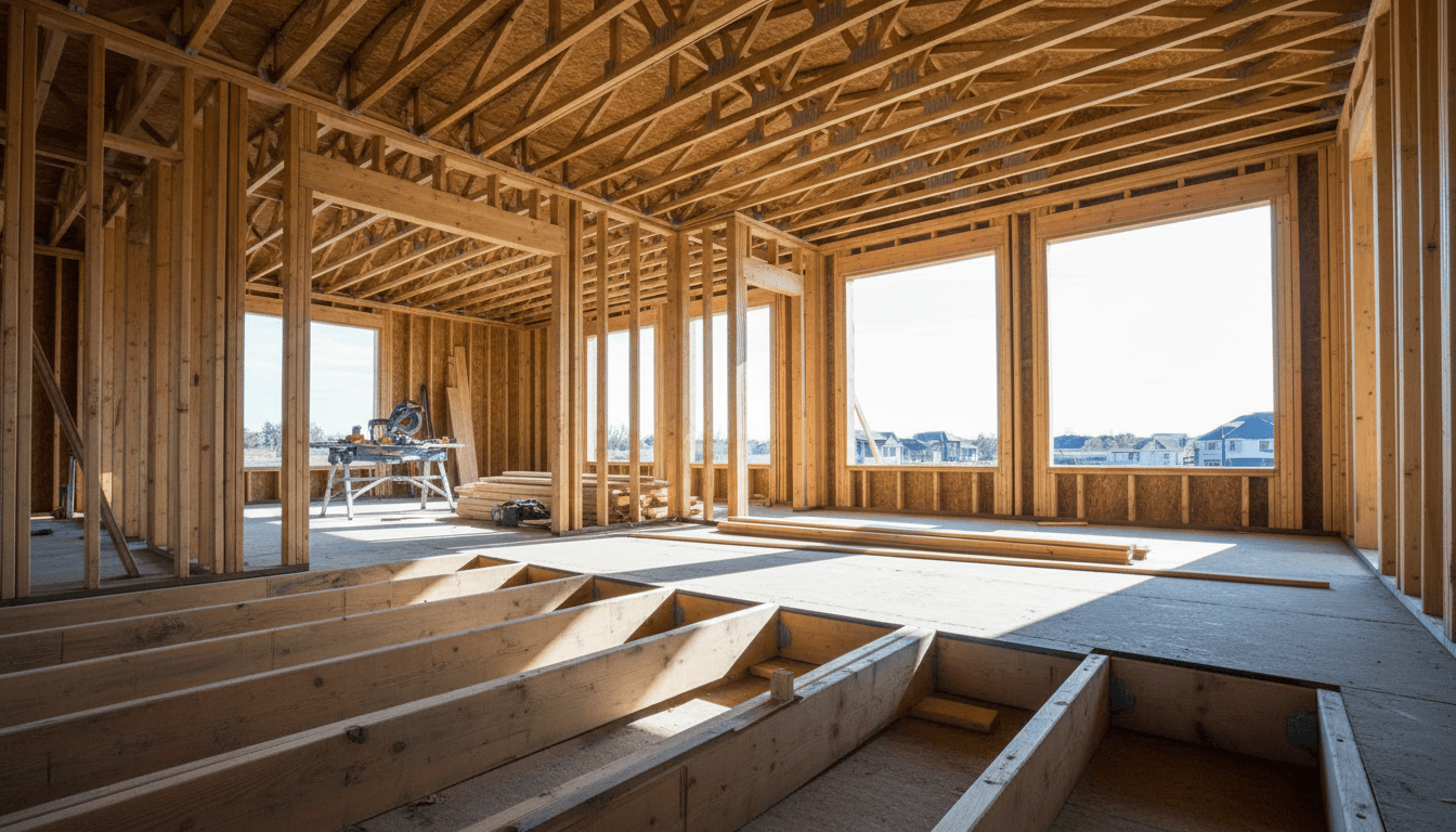 Home construction framing and carpentry work